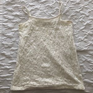 Ann Taylor Loft Cream Lace cami, great condition!!